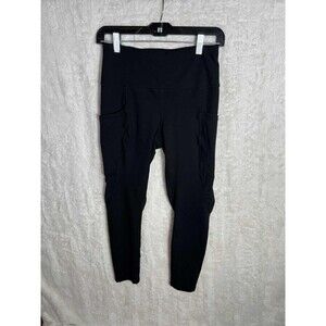 Women's Reebok Leggings Black Lux 3/4 High-Rise Sz Small S143